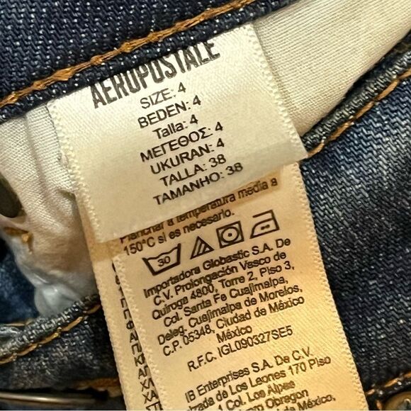 AERO Boyfriend Jeans Aeropostale Distressed Women’s size 4 - Picture 12 of 13